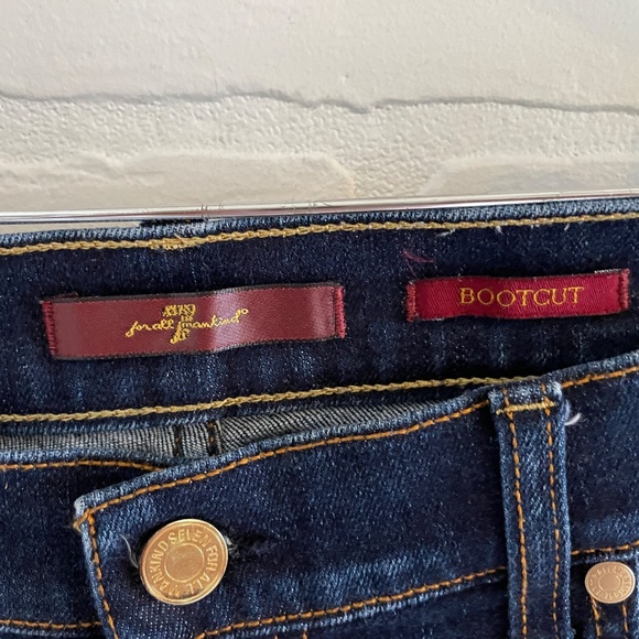 7 for all mankind Women’s Denim jeans Dark wash Bootcut Sz 32 - Picture 10 of 16